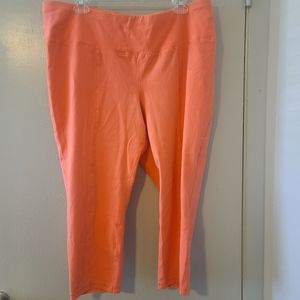 Weekend's By Chico's Pink/Peach Capri Leggings.